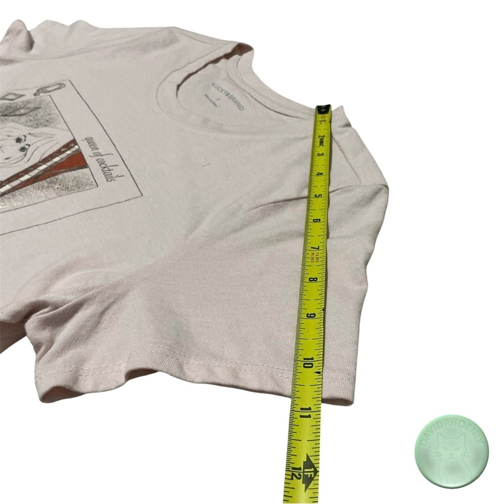 Lucky Brand Women's Queen of Cocktails Classic Crew Tee Pink Size Small NWT - Picture 12 of 14